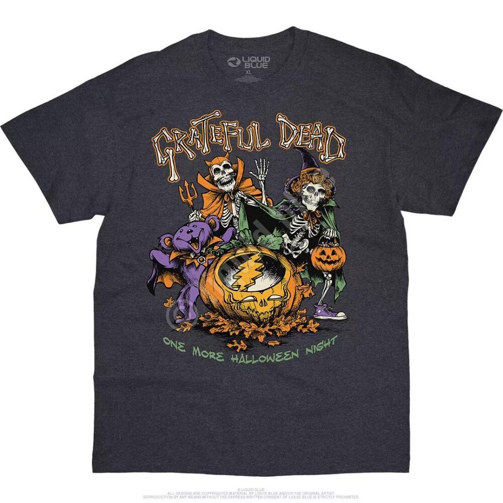 Grateful Dead Steal Your Pumpkin T-Shirt ~ Liquid Blue ~ 2X-Large ~ New! - Picture 2 of 3